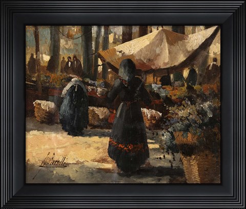 Framed Il Mercato E La Tenda Print