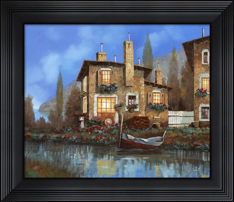 Framed Luci Nel Blu Print