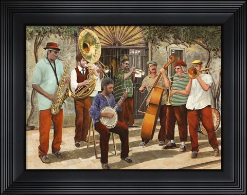 Framed Un Po&#39; Di Jazz Print