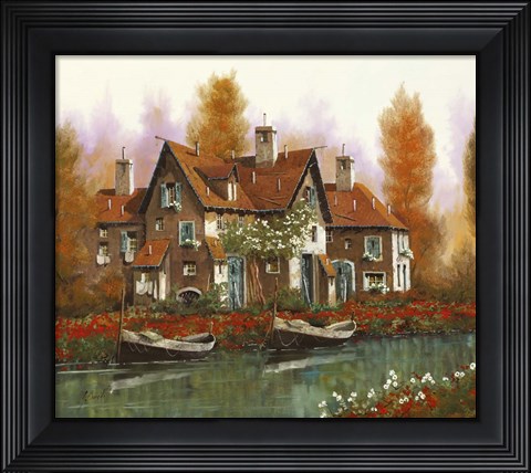 Framed Papaveri Al Torrente Print