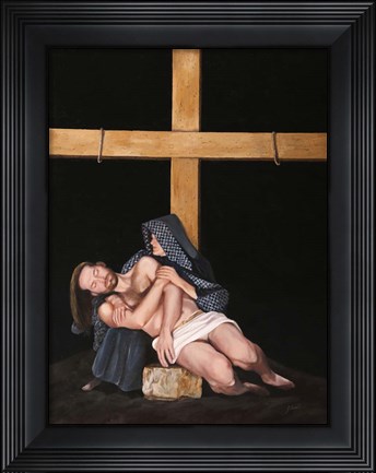Framed La Pieta&#39; Print