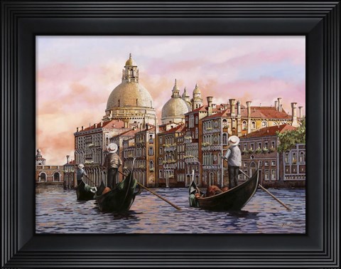 Framed Gondolando Di Nuovo Print