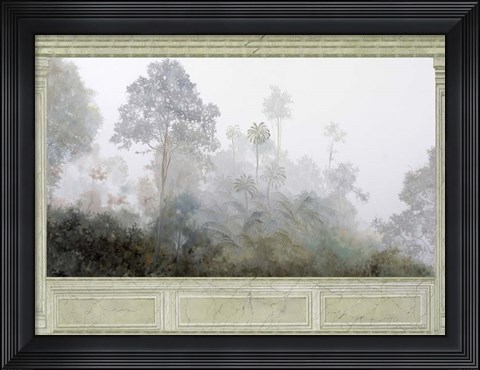 Framed Nebbia Di Marmo Grigio Print
