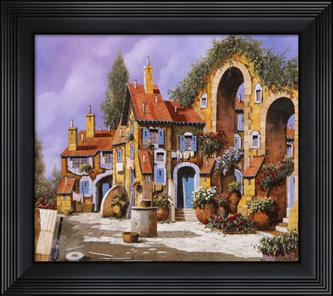 Framed Borgo A Colori Print