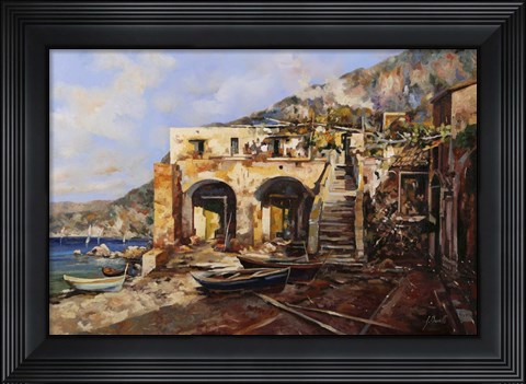 Framed La Casa Dei Veneziani Print