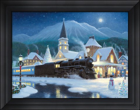 Framed Aurora Express Print