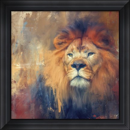Framed Lion Energy Print