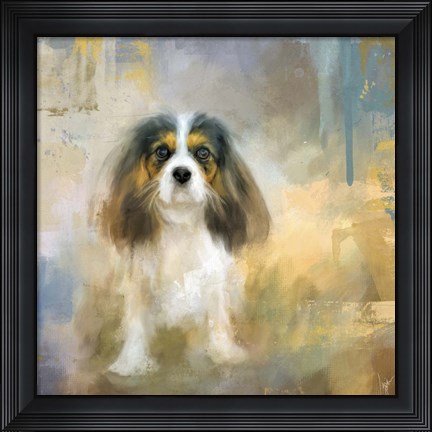 Framed Attentive Cavalier Print