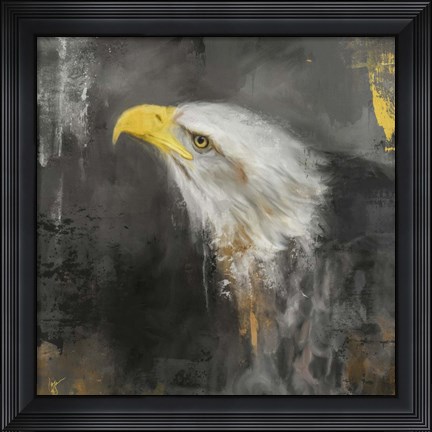 Framed Mighty Bald Eagle Print