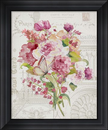 Framed Bouquet Francais A Print