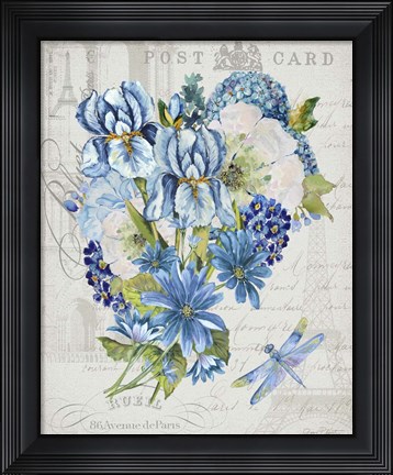 Framed Bouquet Francais D Print