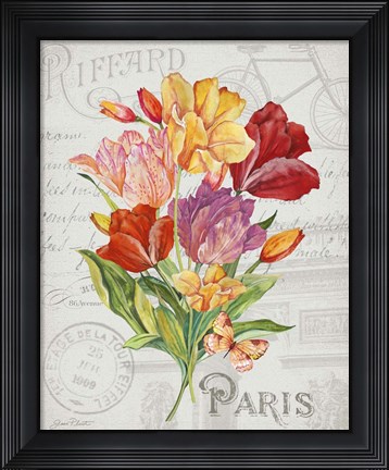 Framed Bouquet Francais F Print