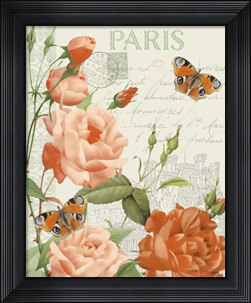 Framed Fleurs Francaises A Print