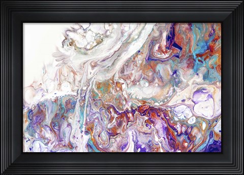 Framed Fluid Acrylic Oriental Treasures Print