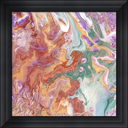 Framed Fluid Acrylic Persian Spring Print