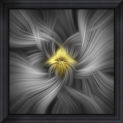 Framed Mystery of Colors Silver And Gold Print