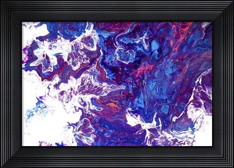 Framed Fluid Acrylic Arabian Fairytales 4 Print