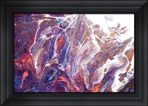 Framed Fluid Acrylic Arabian Fairytales 5 Print