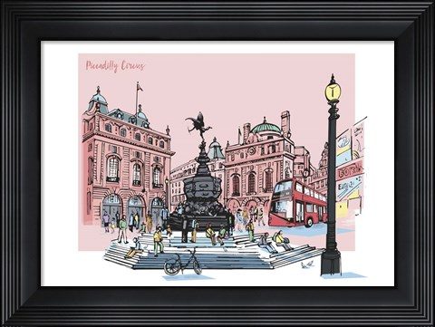 Framed Piccadilly Circus Print