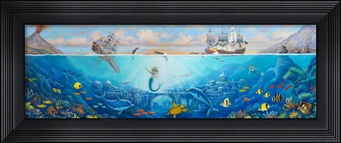 Framed Guardians of Atlantis Print