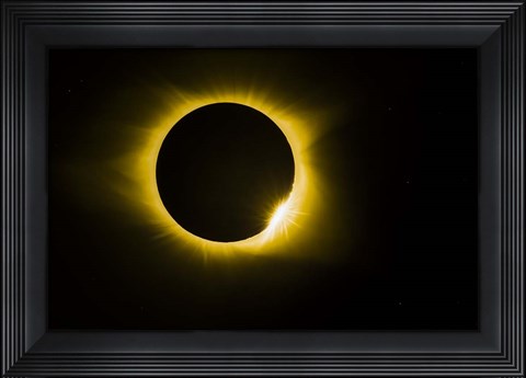 Framed Diamond Ring Eclipse Print