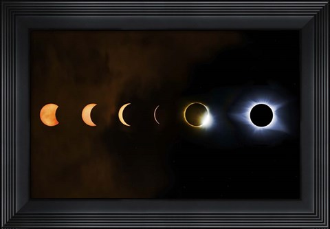 Framed Great American Eclipse Print