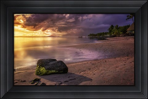 Framed Island Sunset Print