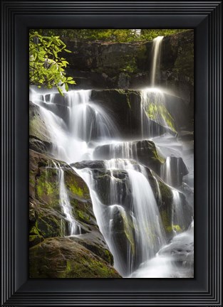 Framed Smoky Mountains Waterfall Print
