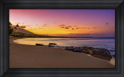 Framed Sunset Beach Print