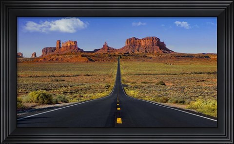 Framed Monument Valley Road Print