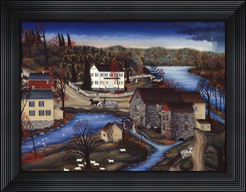 Framed Charles Mill Print
