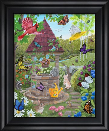 Framed Wishing Well Print