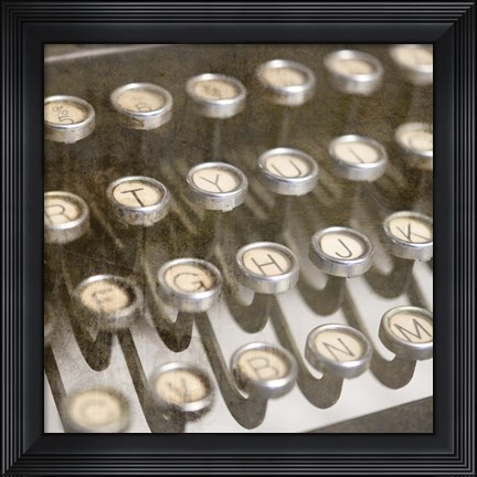Framed Typewriter 02 Royal keys 1 Print