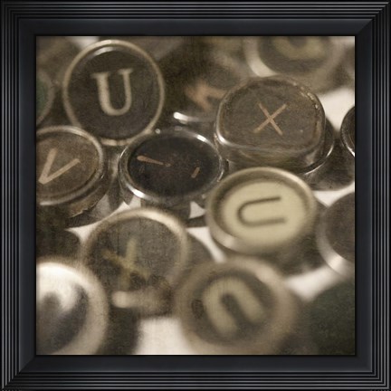 Framed Typewriter 02 Royal keys 3 Print