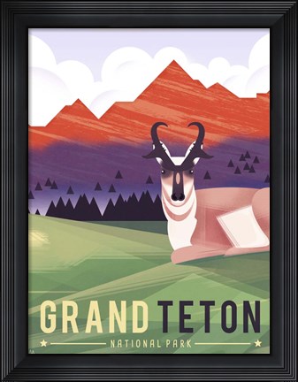 Framed Grand Teton Print