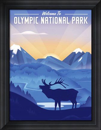Framed Olympic National Park Print
