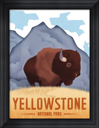 Framed Yellowstone National Park Print