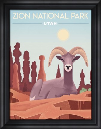 Framed Zion National Park Print