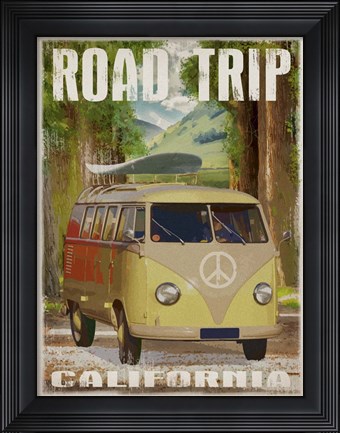 Framed Cali Road Trip Print