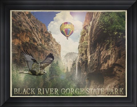 Framed Black River Gorge Print