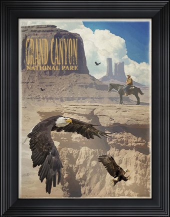 Framed Eagle Rise Grand Canyon Print