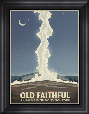 Framed Old Faithful Print