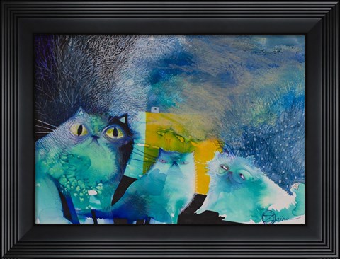 Framed Persian Cats Print