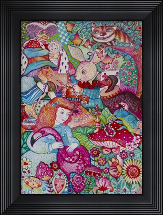 Framed Alice in Wonderland Print