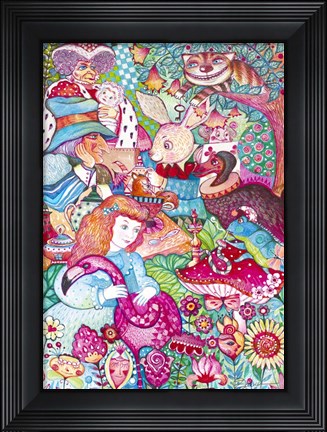 Framed Alice In Wonderland Print