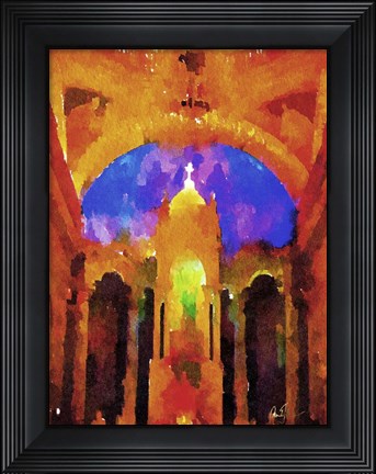 Framed Cathedral Interior Print