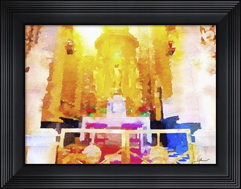 Framed Church Interior Print