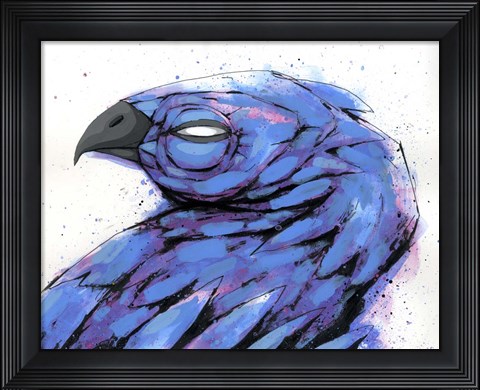 Framed Bird At Rest Print
