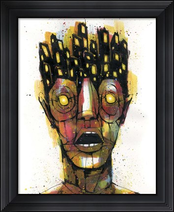 Framed City Never Left Him Print