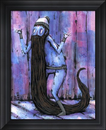 Framed His Beard Became A Tail Print